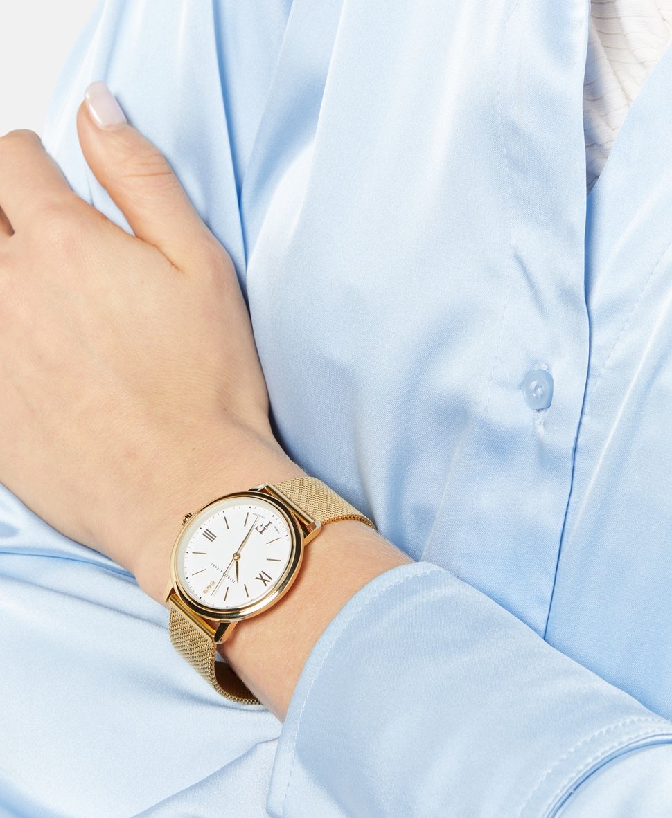 Isabella Ford hodinky s diamanty Zlatá 4