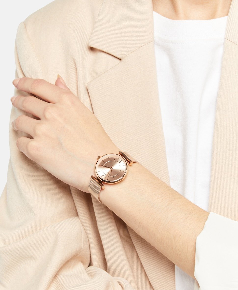 Isabella Ford hodinky s diamantem Růžově zlatá 4