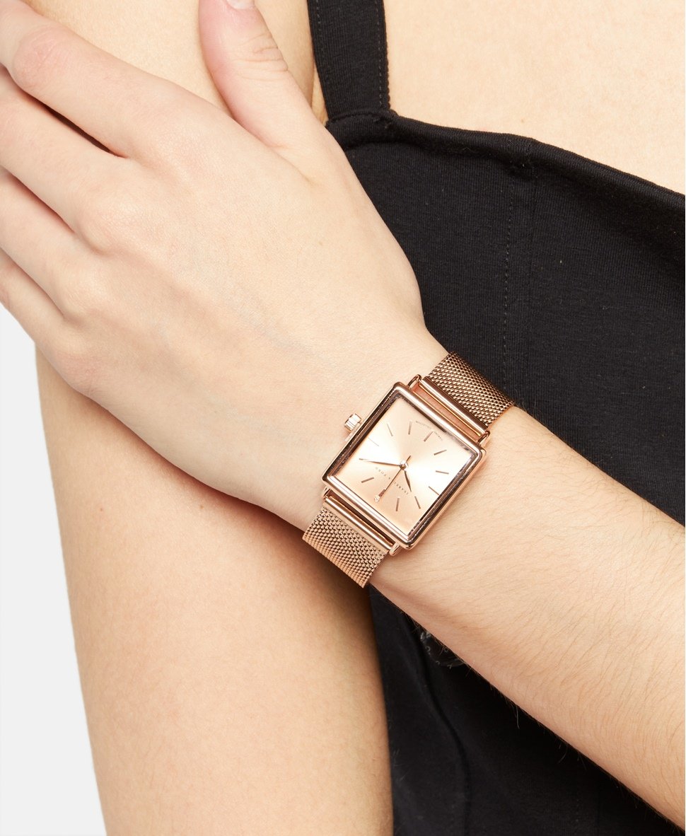 Isabella Ford hodinky s diamantem Růžově zlatá 4