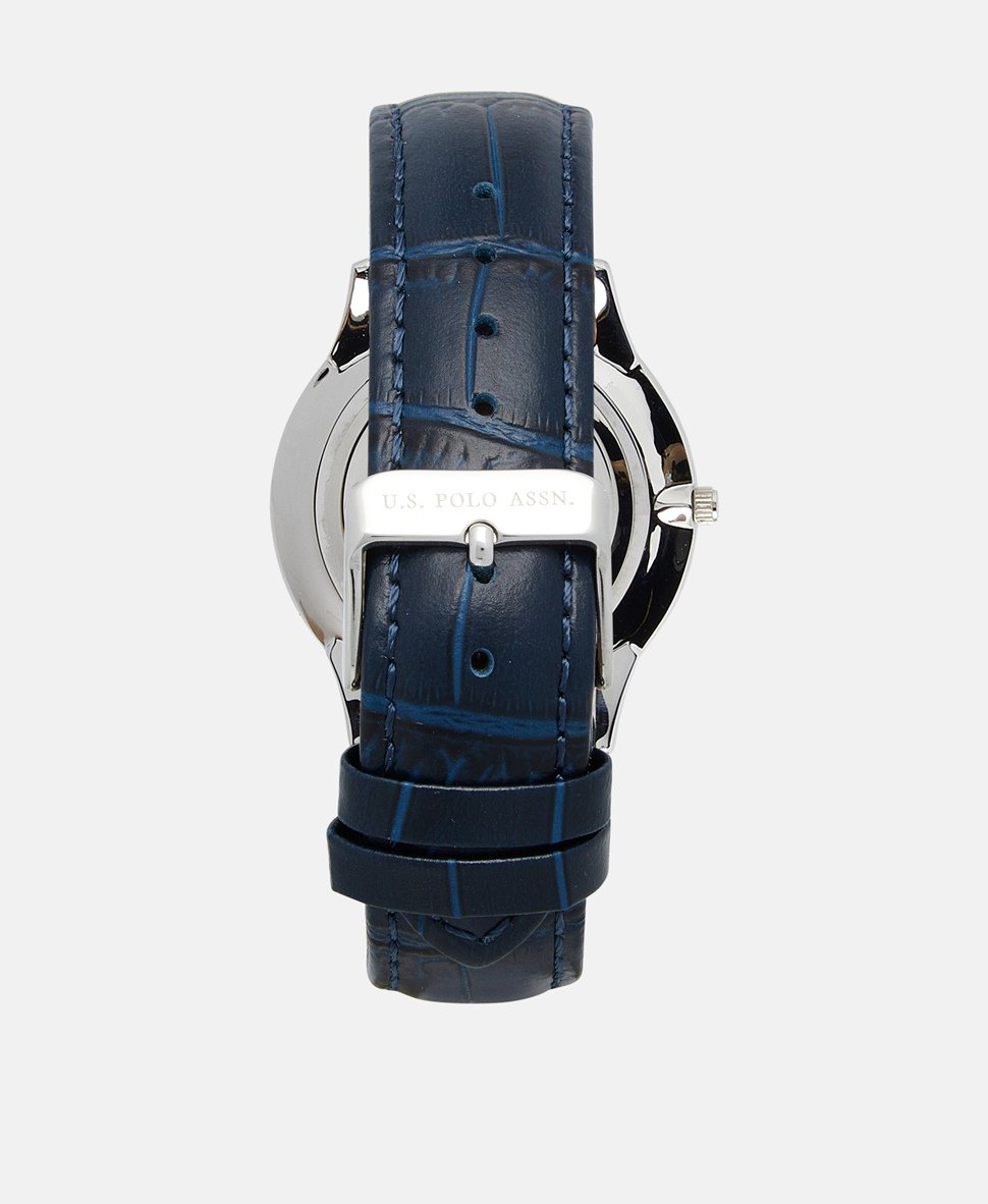 U.S. Polo Assn. sada hodinek a řetízkového náramku Stříbrná 3