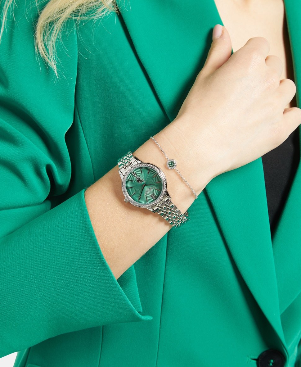 U.S. Polo Assn. sada hodinek a řetízkového náramku Stříbrná 5