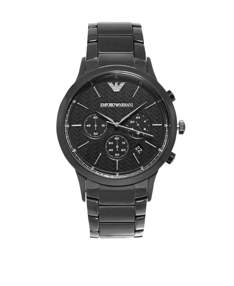 Emporio Armani hodinky Černá 1