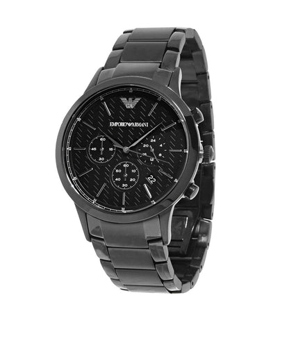 Emporio Armani hodinky Černá 5