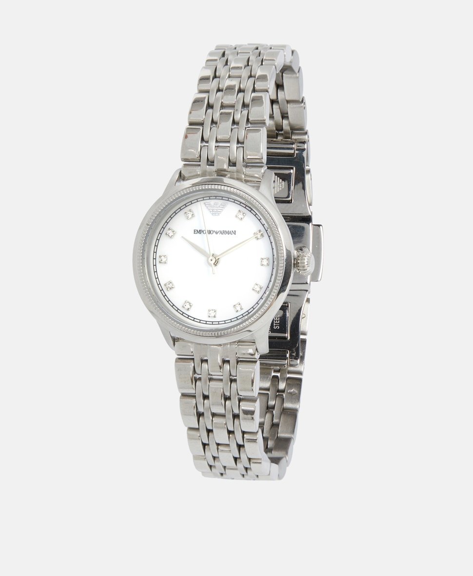 Emporio Armani hodinky Stříbrná 1