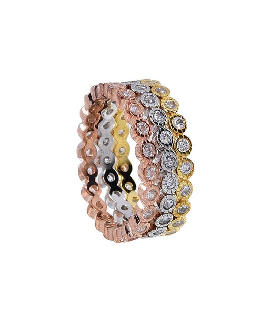 Lawrence Grey Jewelry prsteny, sada 3 kusů Zlatá 1