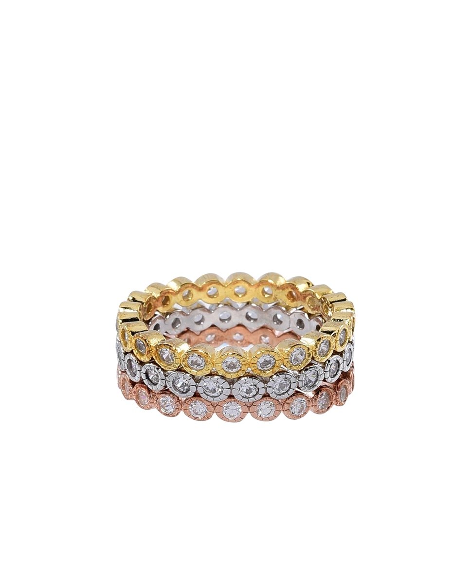 Lawrence Grey Jewelry prsteny, sada 3 kusů Zlatá 2