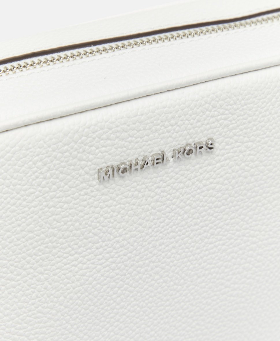 Michael Michael Kors Kožená messenger taška Bílá 2