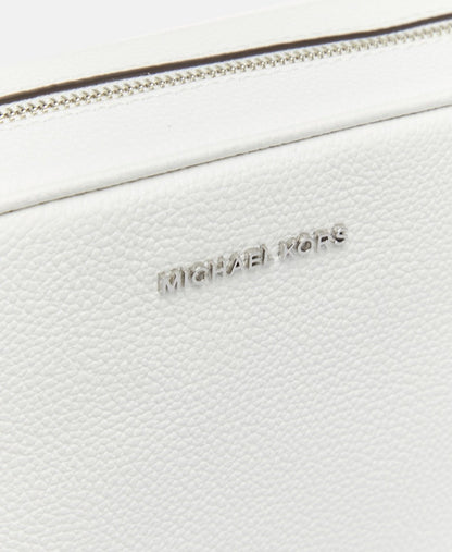 Michael Michael Kors Kožená messenger taška Bílá 2