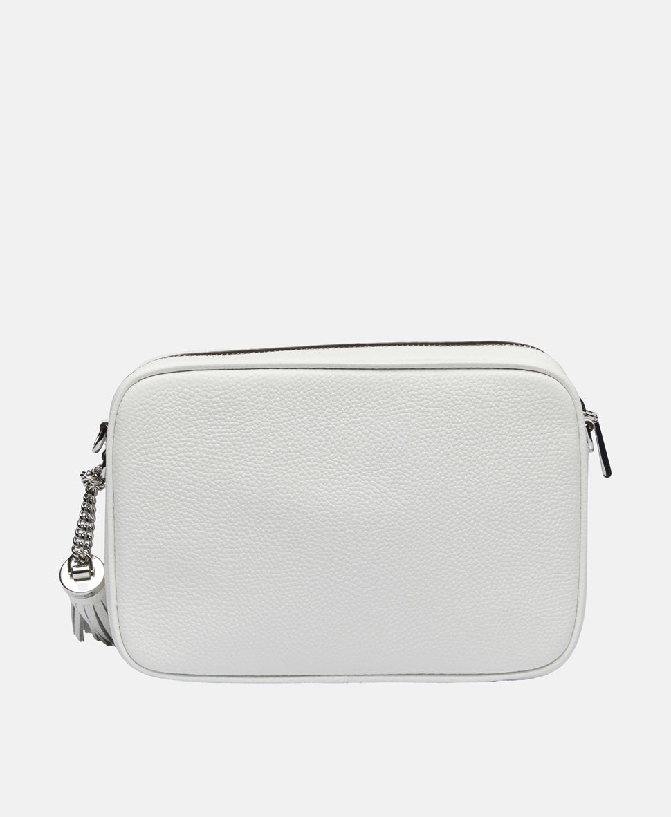 Michael Michael Kors Kožená messenger taška Bílá 4