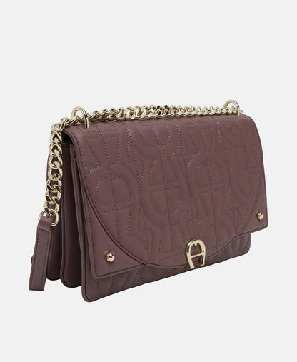 Aigner Kožená messenger taška Mauve 1