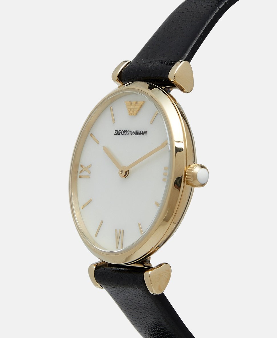 Emporio Armani hodinky Černá 2