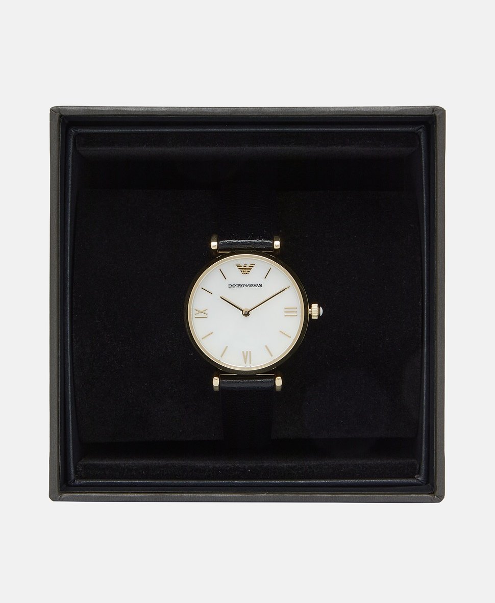 Emporio Armani hodinky Černá 4