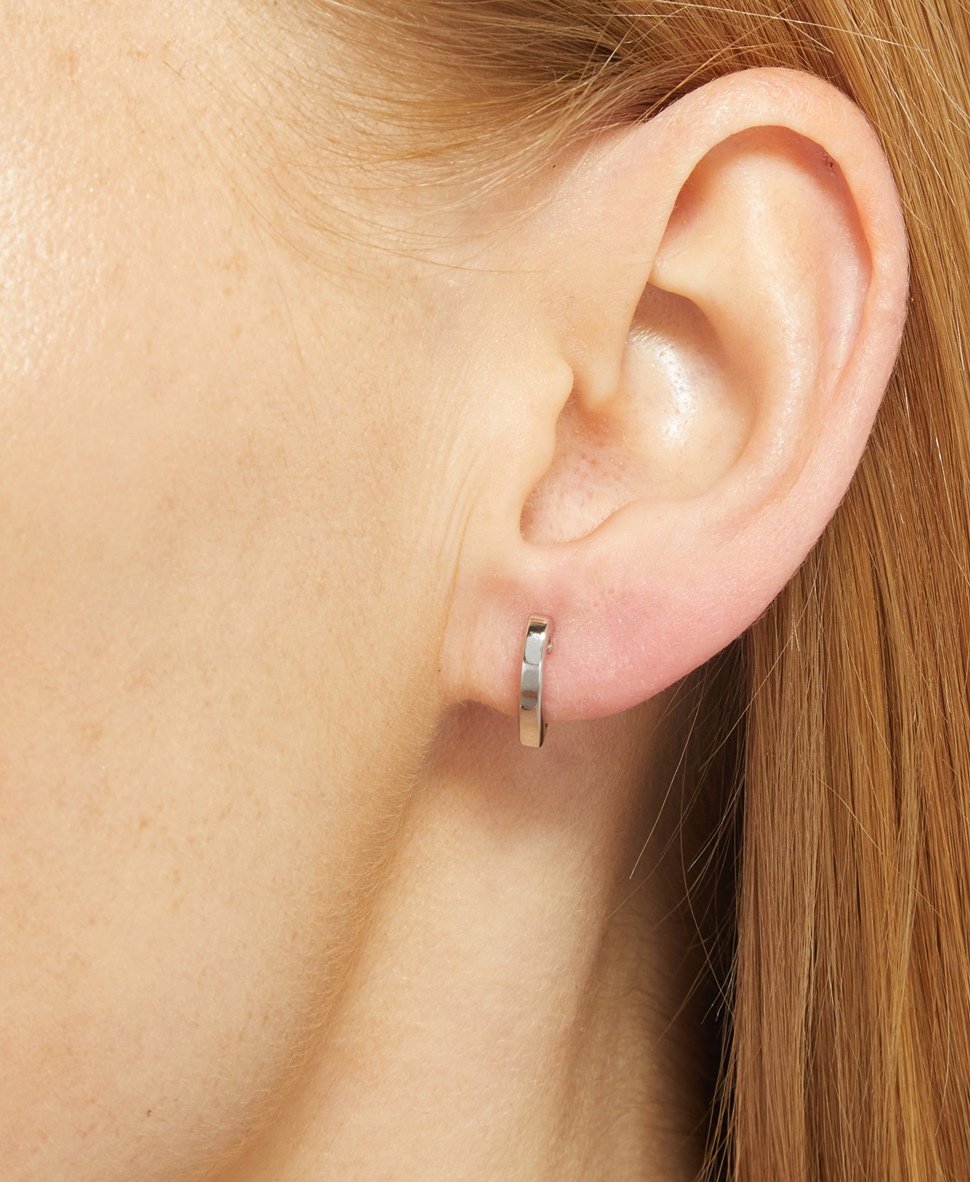 Lawrence Grey Jewelry Obručové náušnice Stříbrná 3