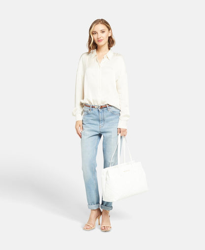 VALENTINO kabelka shopper Bílá 5