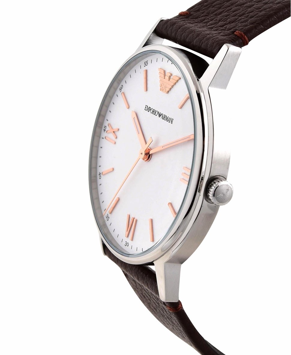Emporio Armani hodinky Stříbrná 2