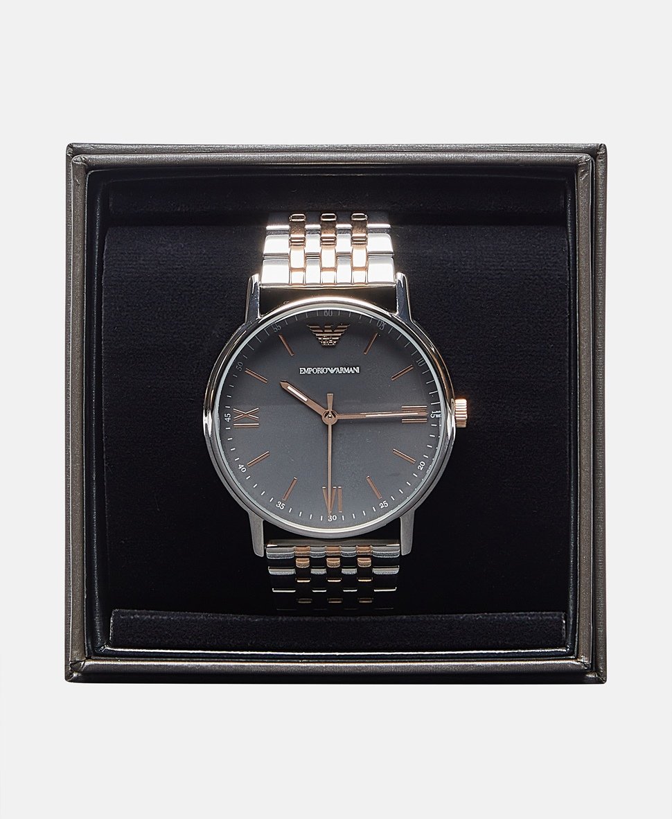 Emporio Armani hodinky Stříbrná 4