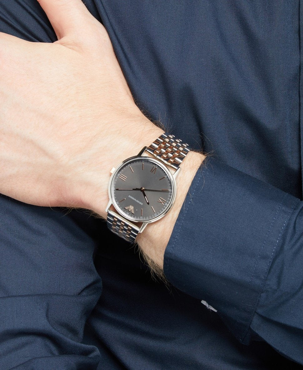 Emporio Armani hodinky Stříbrná 5