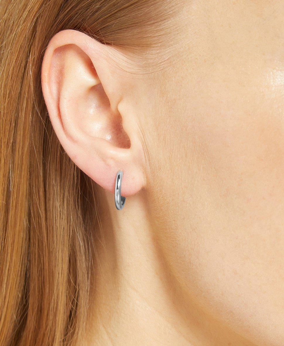 Lawrence Grey Jewelry Obručové náušnice Stříbrná 3