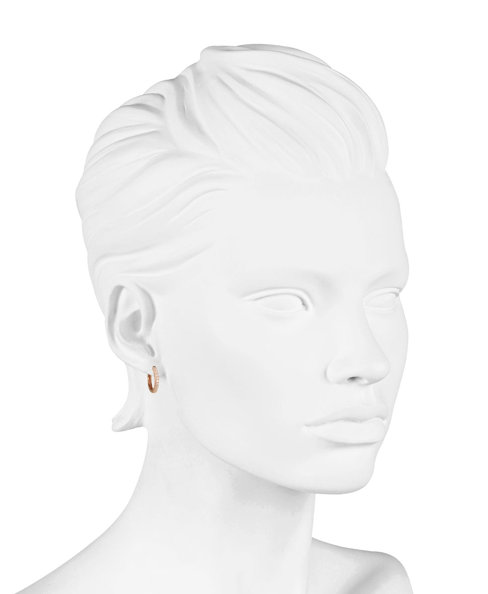 Lawrence Grey Jewelry náušnice Růžově zlatá 3