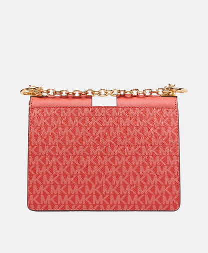 Michael Michael Kors Kožená kabelka přes rameno Petrolejová 4