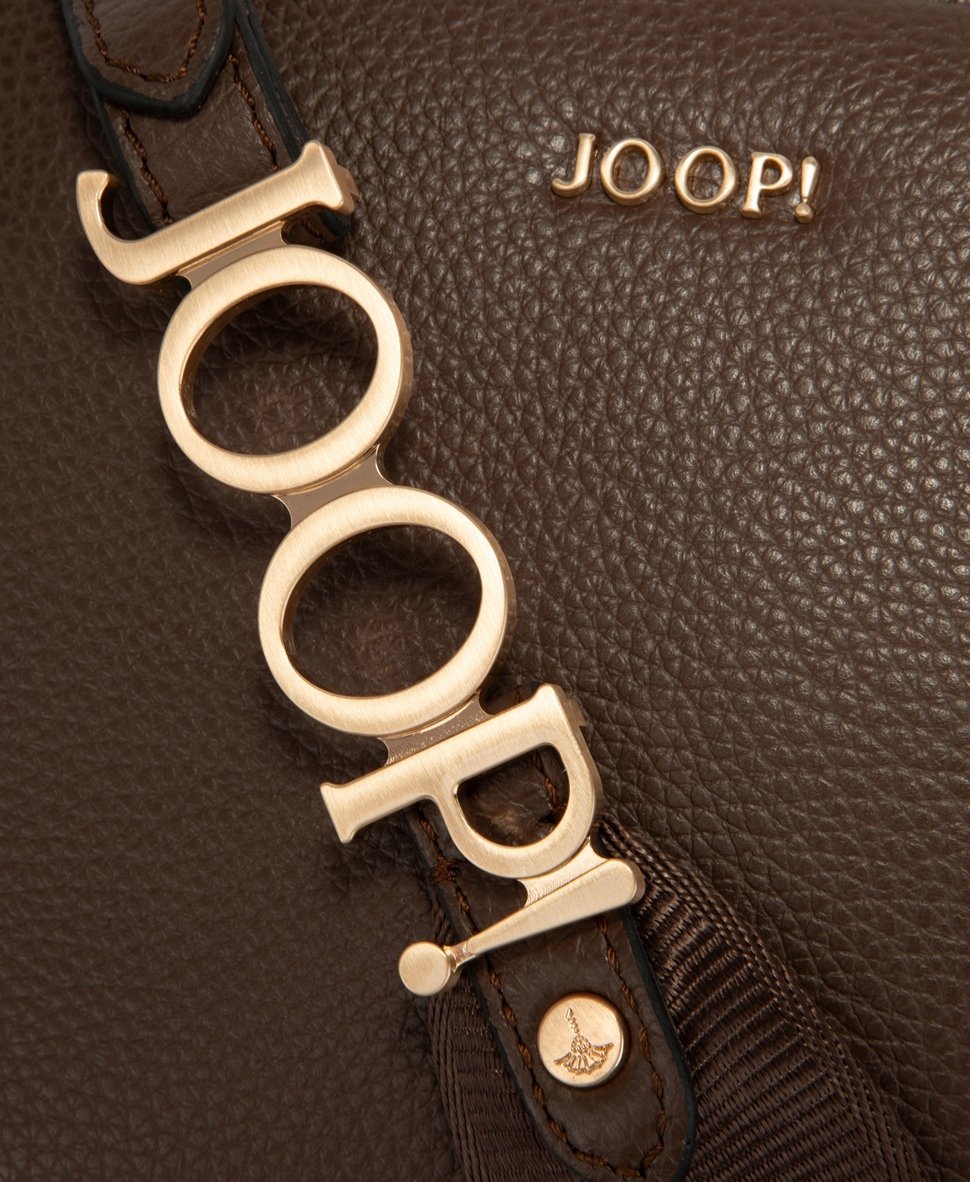 Joop! Kožená kabelka přes rameno Hnědá 2