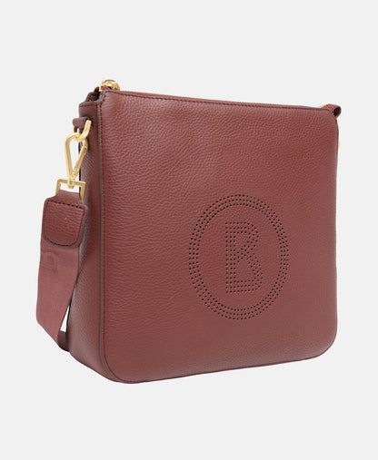 Bogner Kožená messenger taška Maroon 1