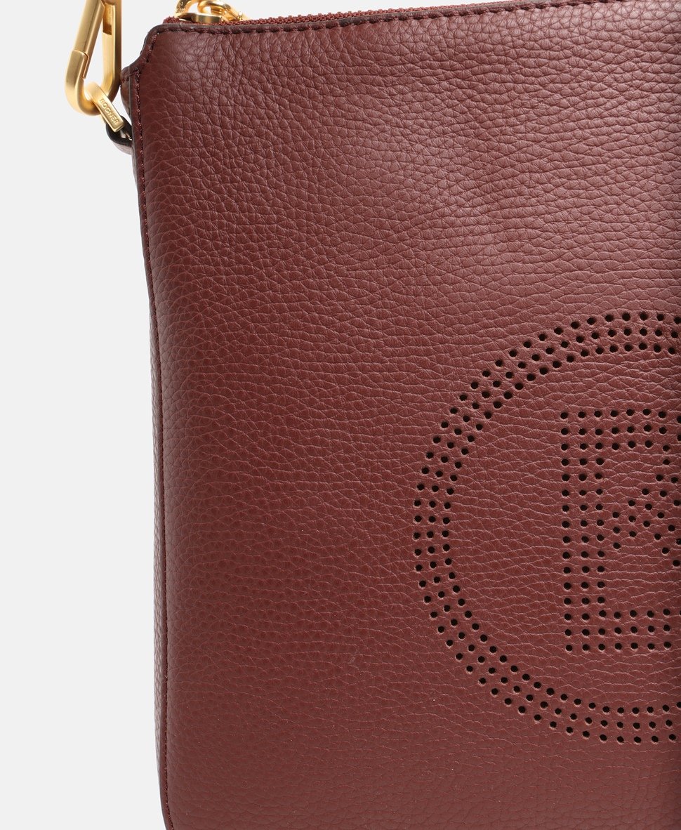 Bogner Kožená messenger taška Maroon 2