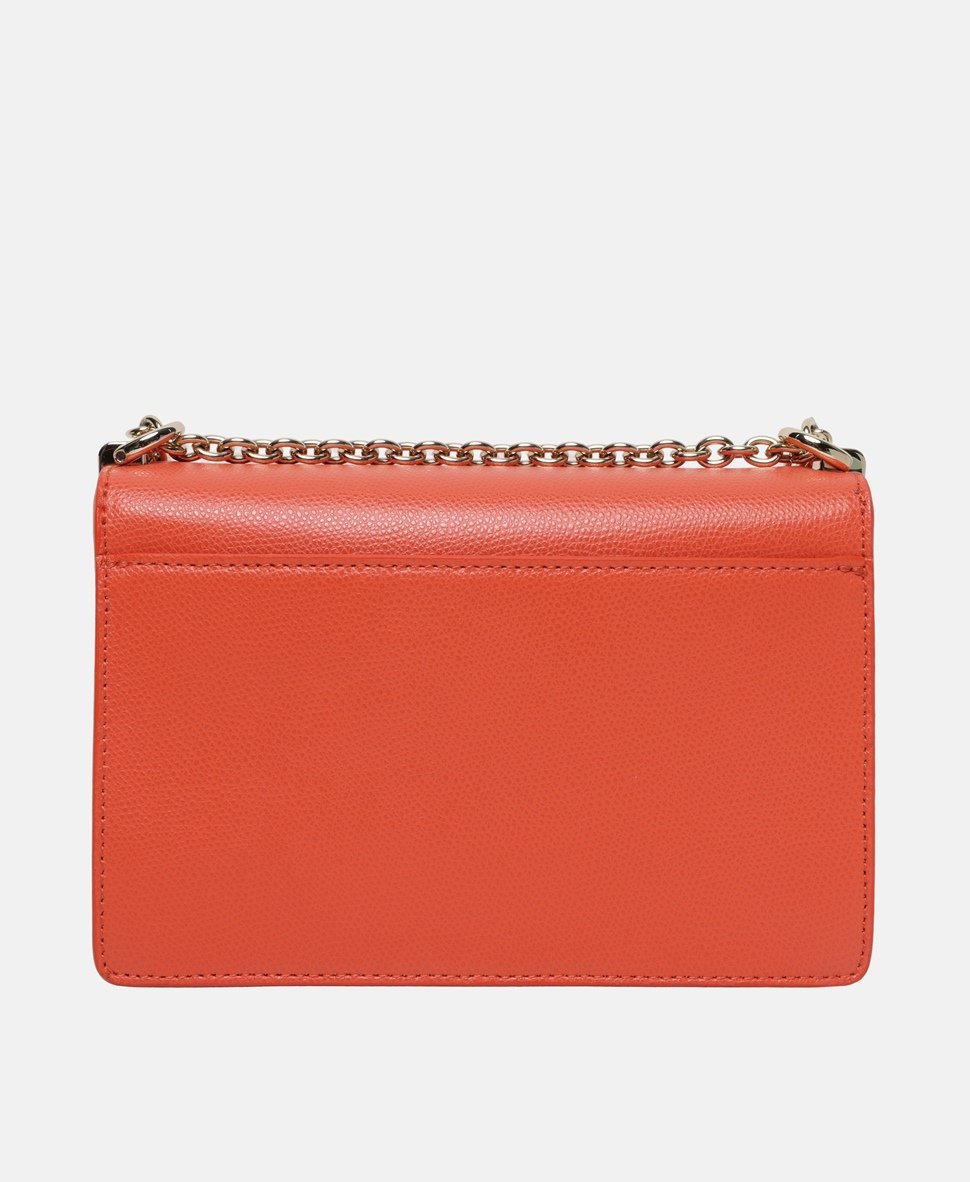 Furla Kožená messenger taška Oranžová 4