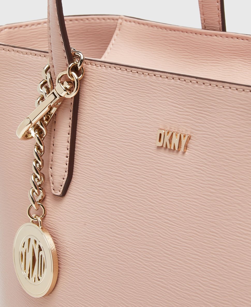 DKNY kožená kabelka shopper Růžová 2