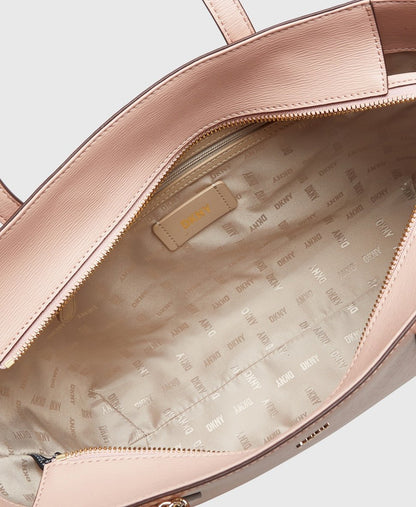 DKNY kožená kabelka shopper Růžová 3