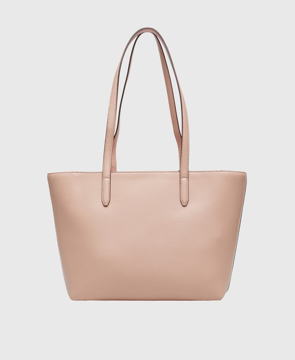 DKNY kožená kabelka shopper Růžová 4