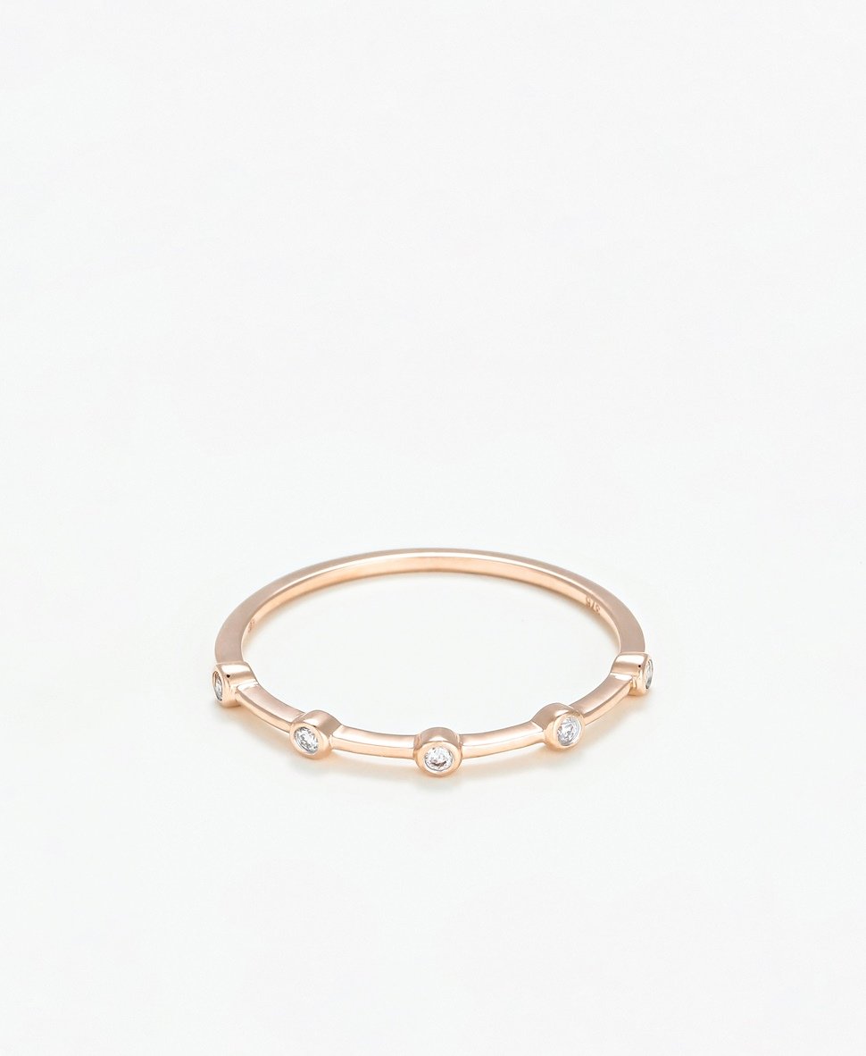 Diamond & Co diamantový prsten Růžově zlatá 1
