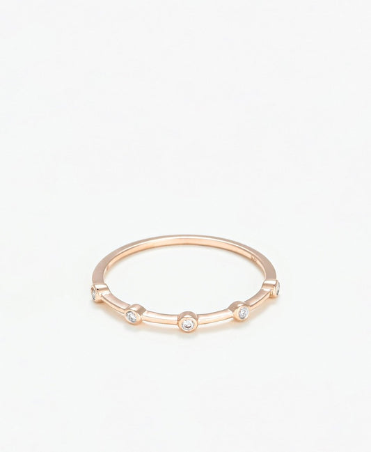 Diamond & Co diamantový prsten Růžově zlatá 1