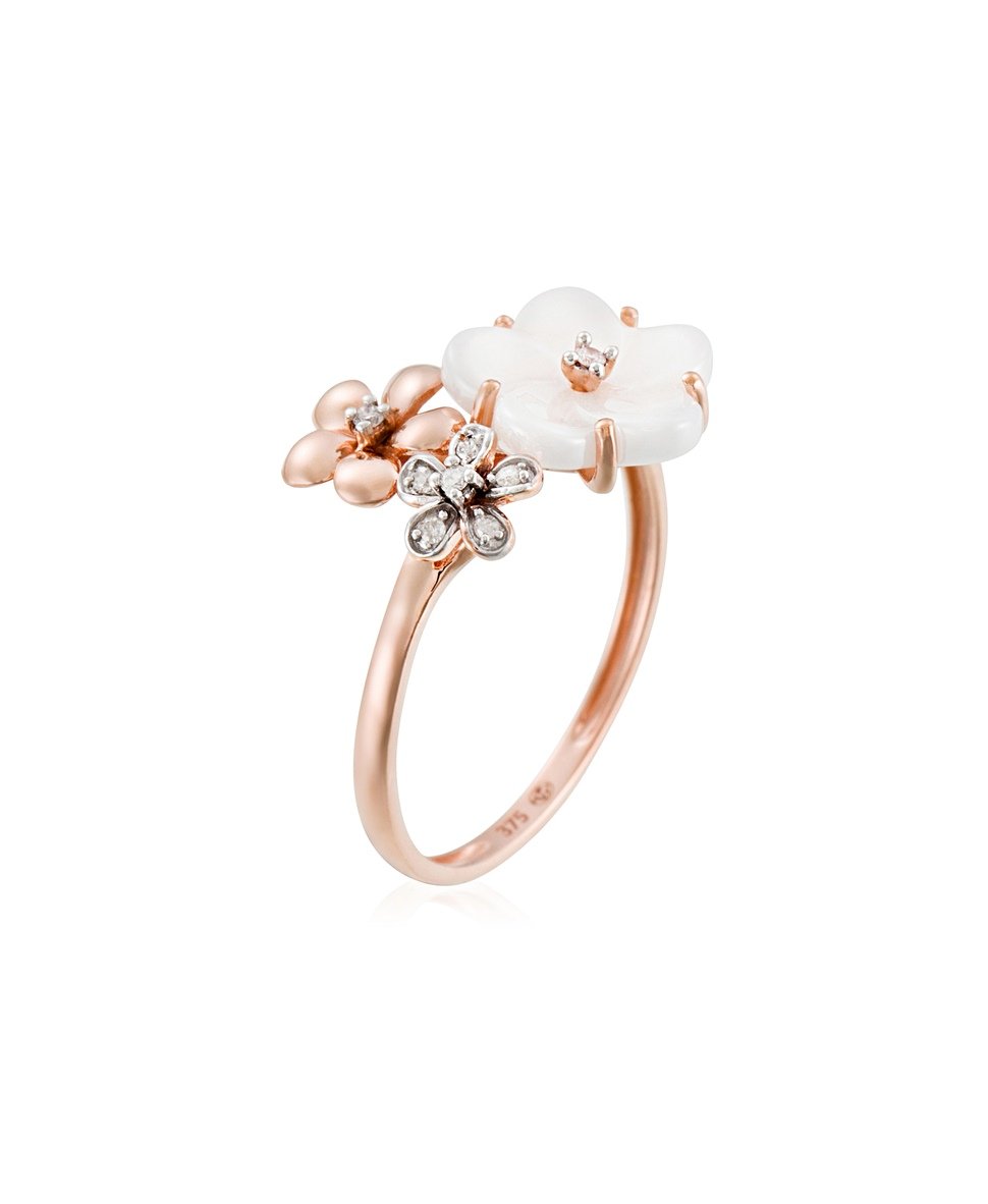 Diamond & Co diamantový prsten Růžově zlatá 2
