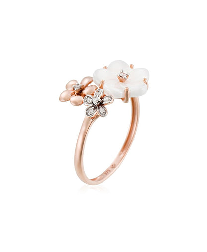 Diamond & Co diamantový prsten Růžově zlatá 2