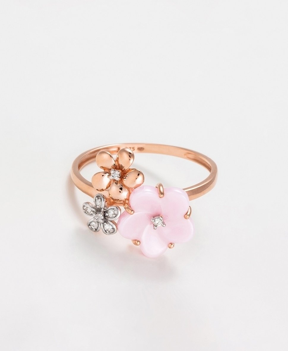 Diamond & Co diamantový prsten Růžově zlatá 1