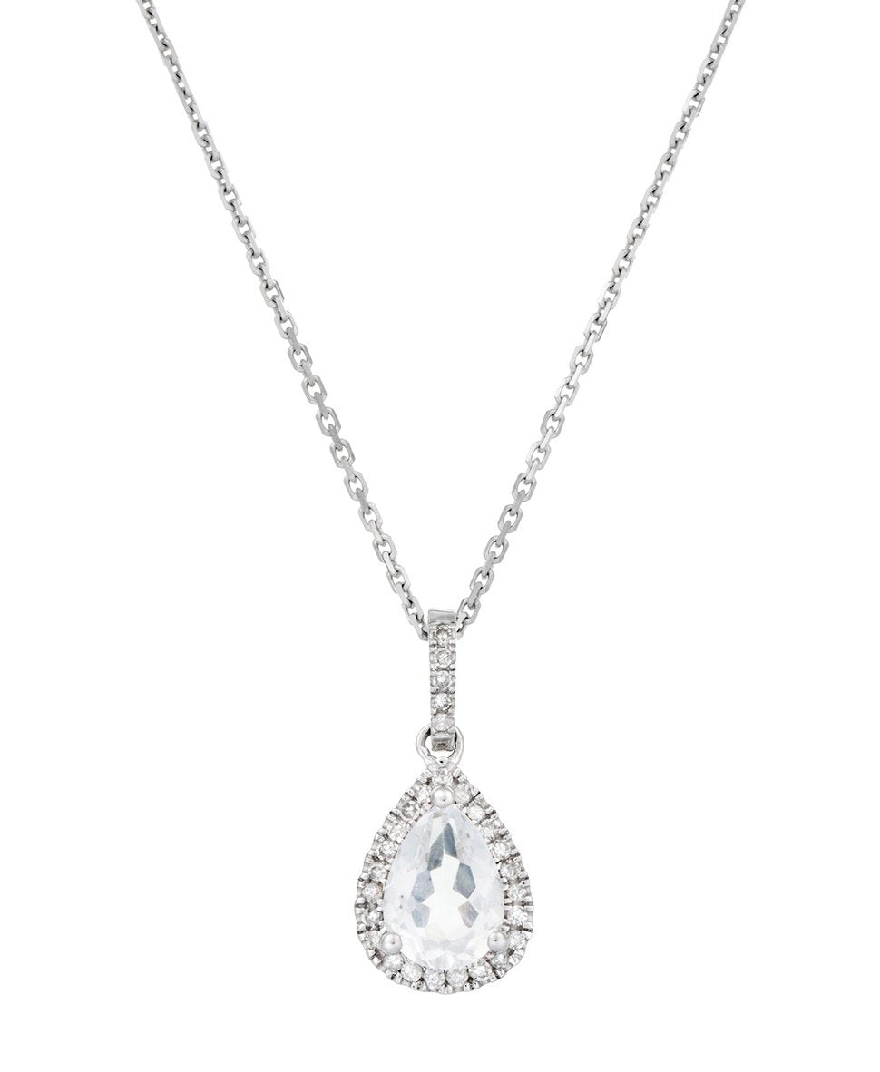 Diamond & Co řetízek s přívěskem Bílé zlato 2