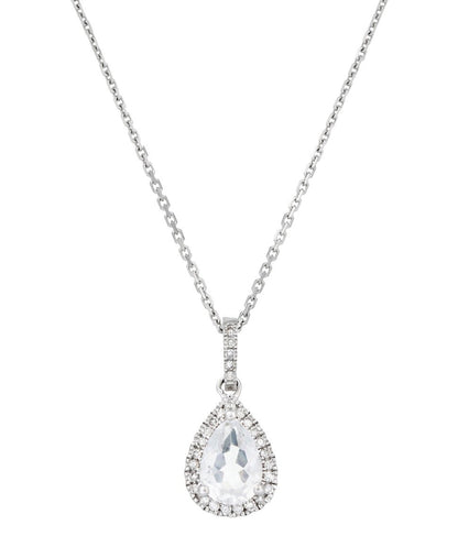 Diamond & Co řetízek s přívěskem Bílé zlato 2