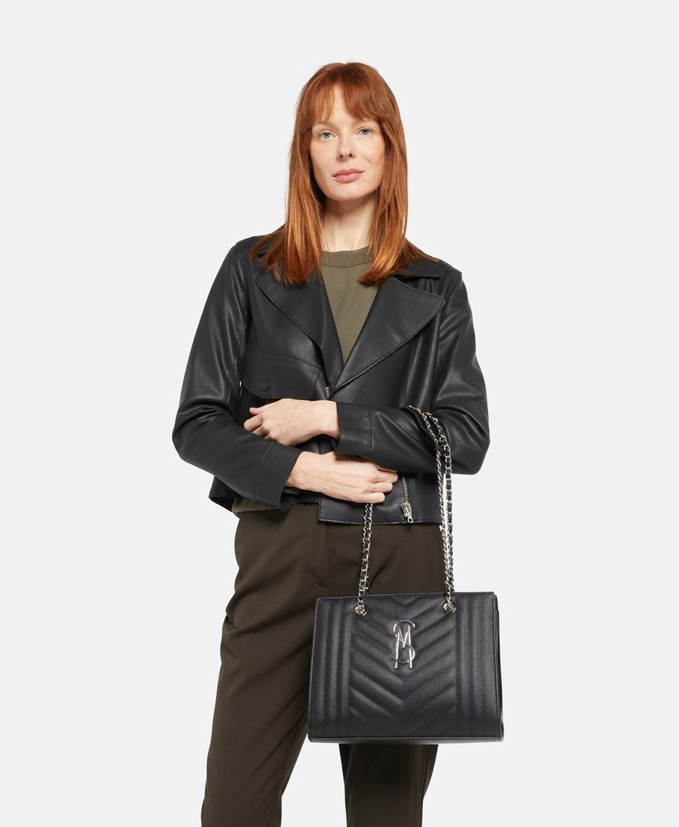 Steve Madden kabelka tote Černá 5