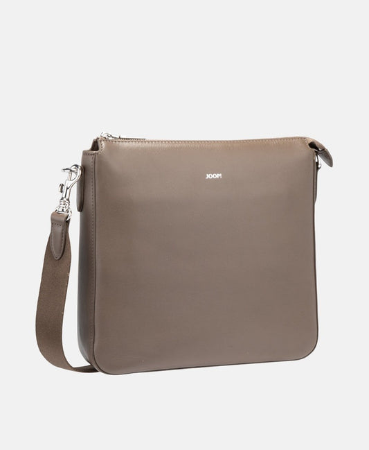 Joop! Kožená messenger taška Taupe 1