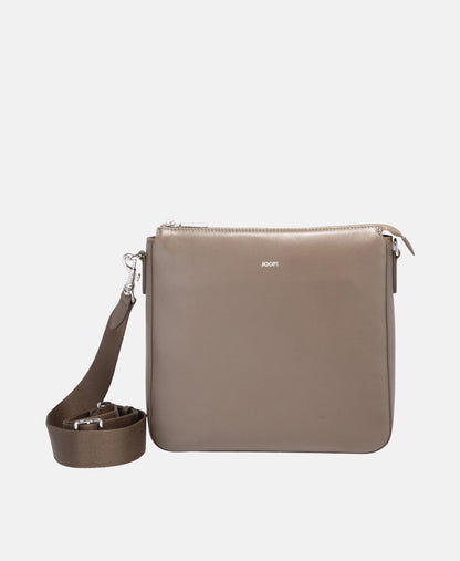 Joop! Kožená messenger taška Taupe 5