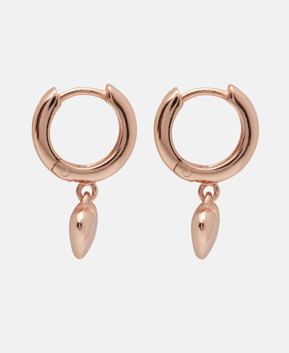 Lawrence Grey Jewelry Obručové náušnice Růžově zlatá 2
