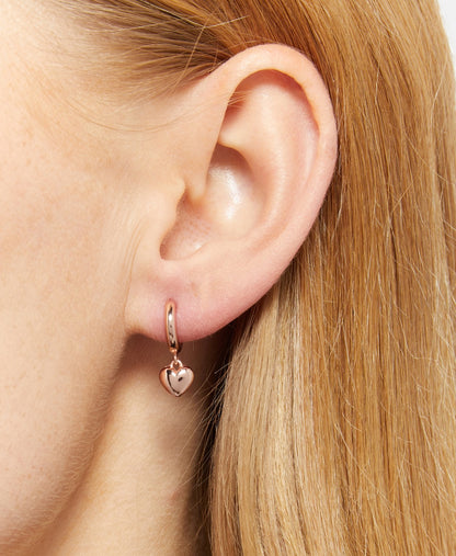 Lawrence Grey Jewelry Obručové náušnice Růžově zlatá 3