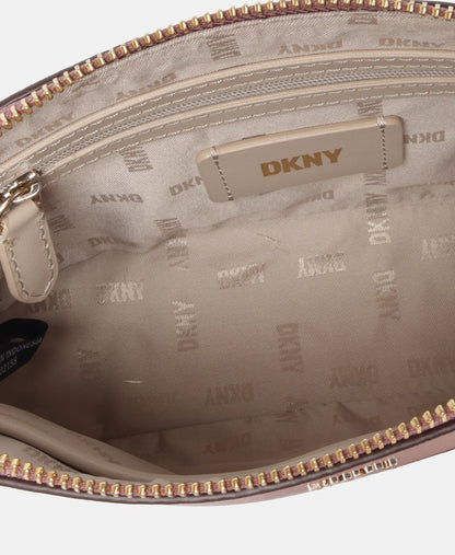 DKNY Kožená messenger taška Růžová 3