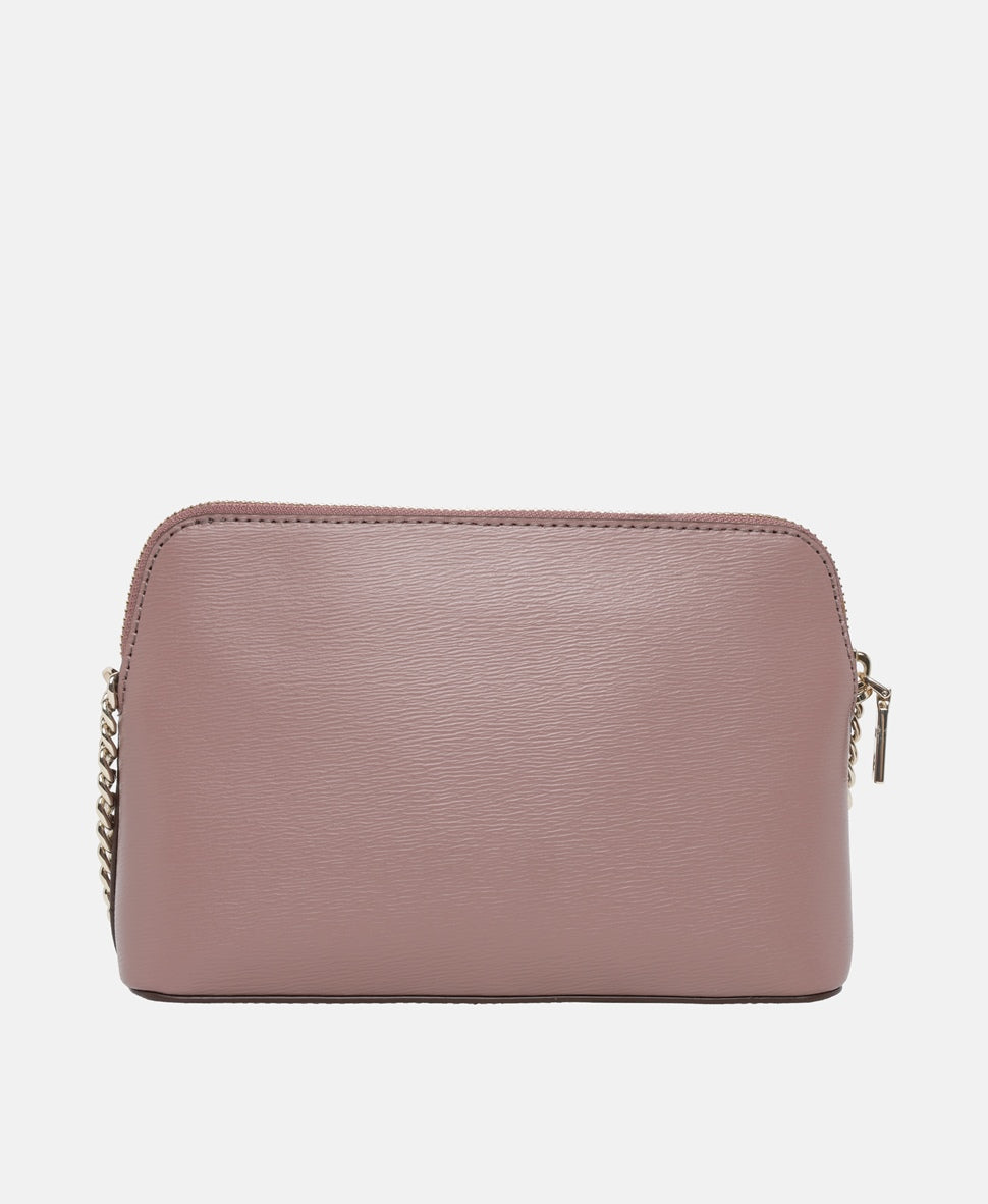 DKNY Kožená messenger taška Růžová 4
