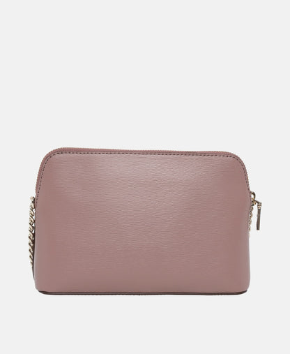 DKNY Kožená messenger taška Růžová 4