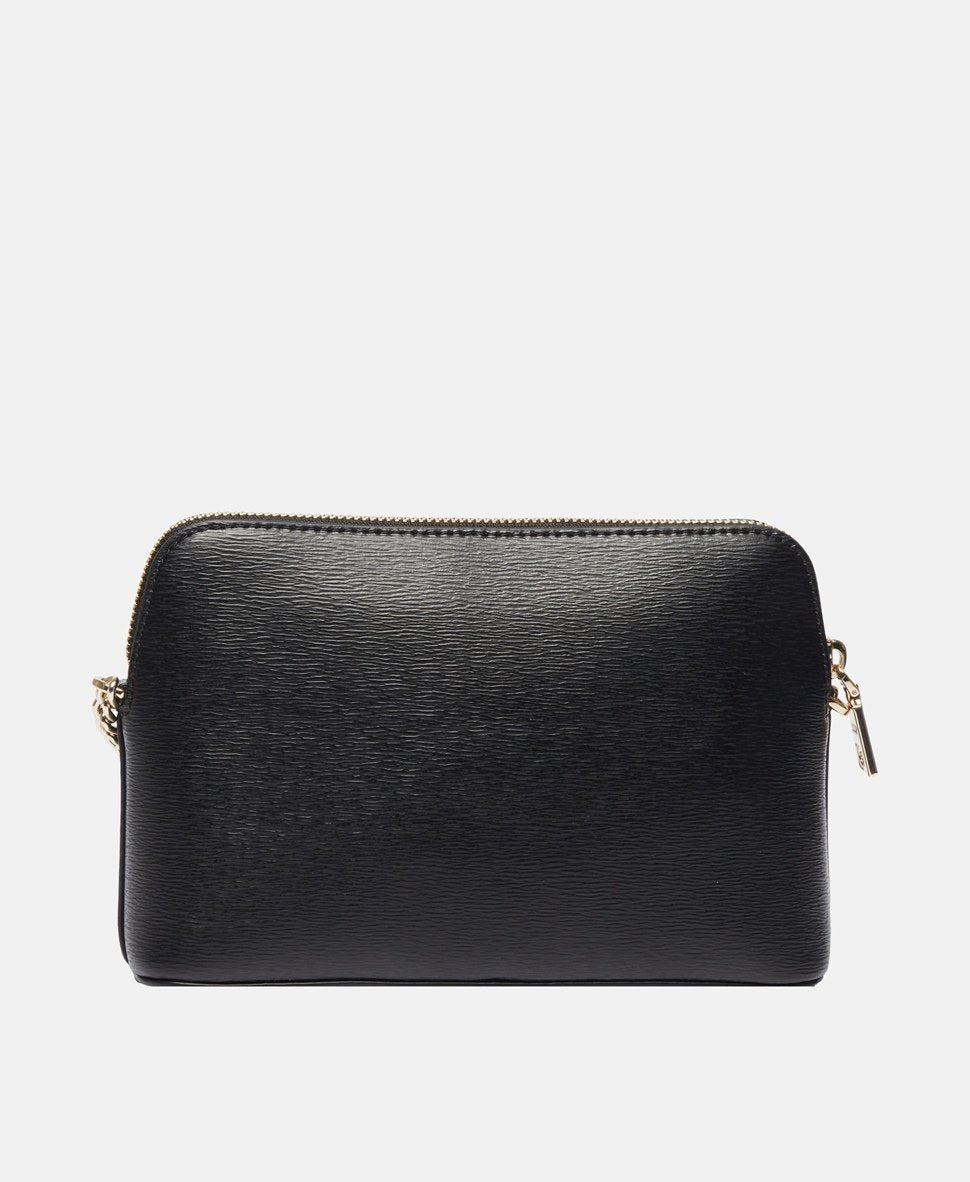 DKNY Kožená messenger taška Černá 4