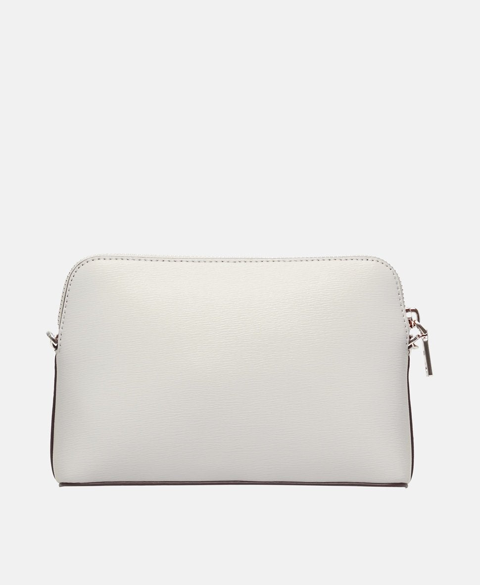 DKNY Kožená messenger taška Šedá 4