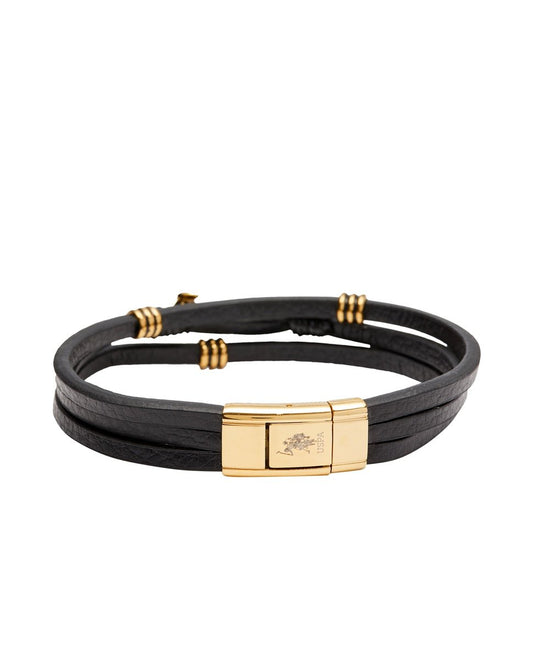 U.S. Polo Assn. kožený náramek Černá 1
