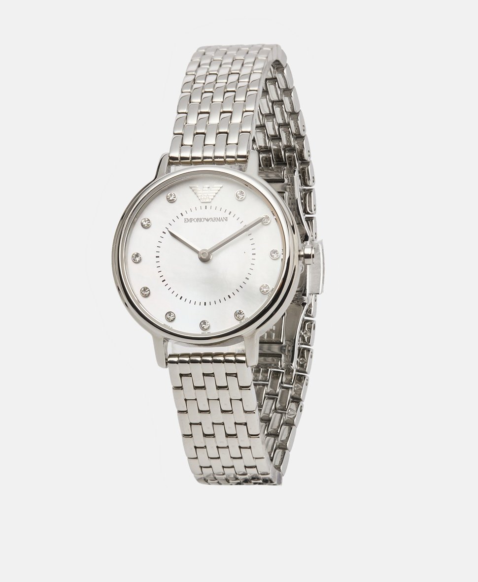 Emporio Armani hodinky Stříbrná 1